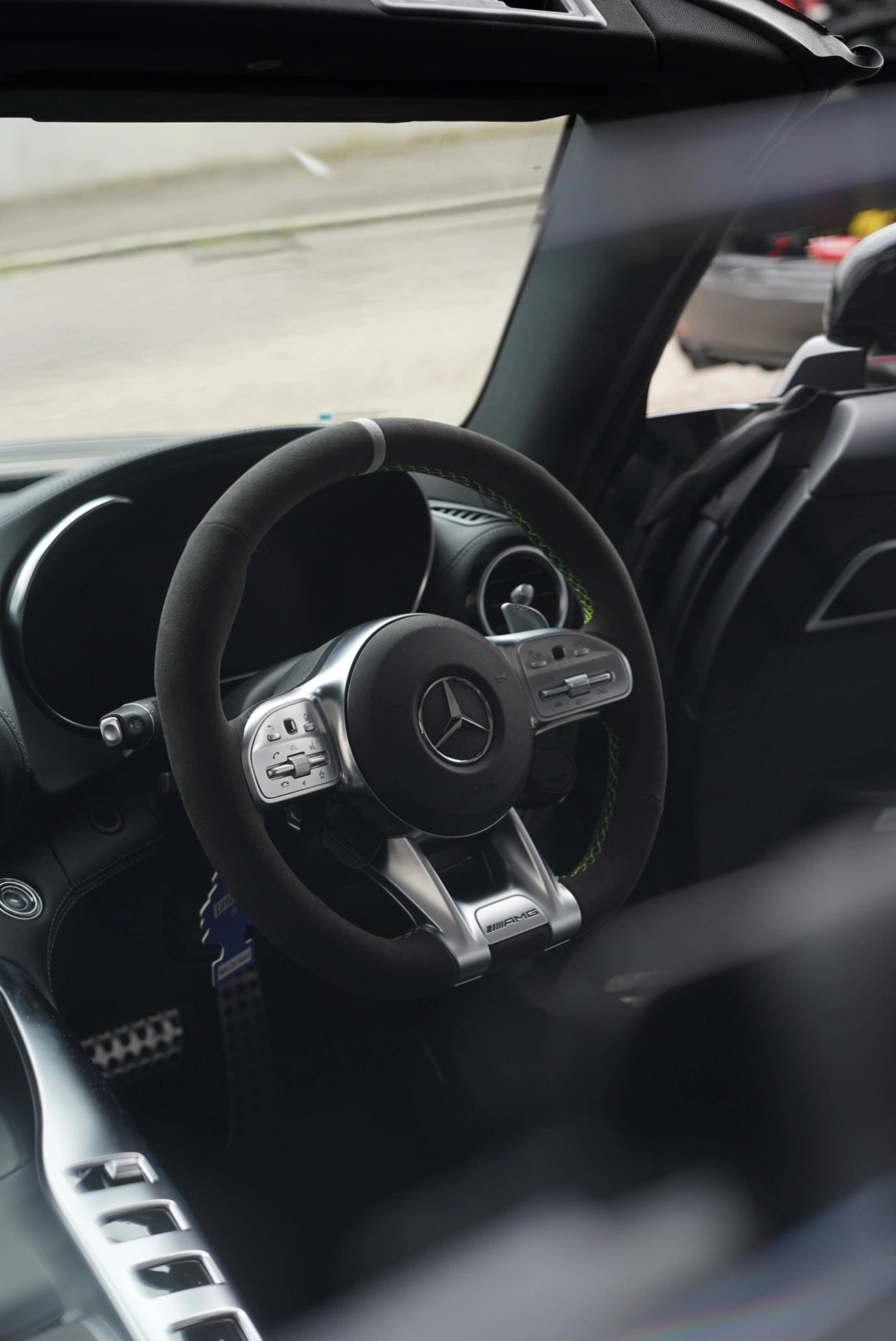 Mercedes steering wheel Alcantara retrim performance interior upgrade