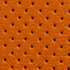 Orange Perforated Leather